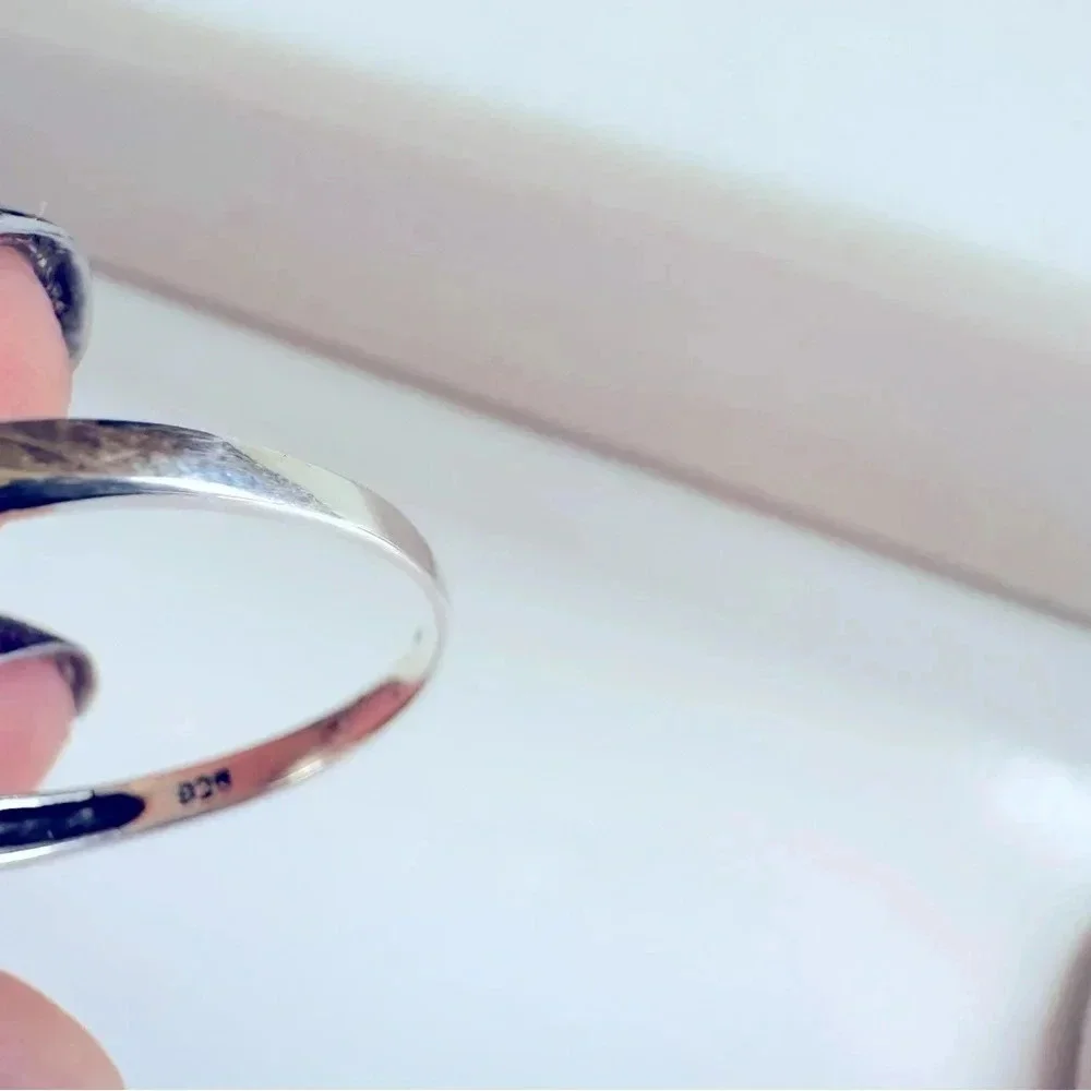 Sterling Silver Heart Skull Ring